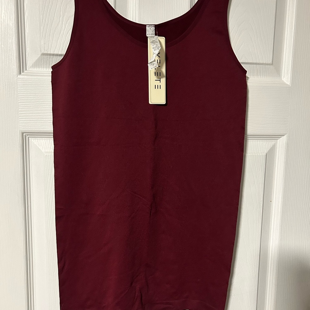 Yelete Maroon Tank Top